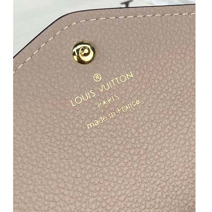 Louis Vuitton LV Unisex Sarah Wallet Cream Monogram Empreinte Embossed Supple Grained Cowhide Leather (1)
