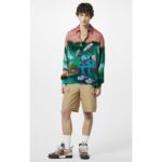 Louis Vuitton LV Unisex Skate Sneaker Brown Mesh Python-Like Embossed Leather Double Laces Rubber – Bild 11