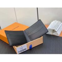 Louis Vuitton LV Unisex Slender Wallet Gradient Electric Sun Calf Leather Textile Lining (4)