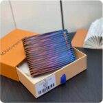 Louis Vuitton LV Unisex Slender Wallet Gradient Electric Sun Calf Leather Textile Lining - immagine 2