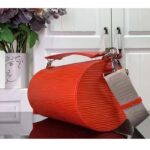 Louis Vuitton LV Unisex Soft Polochon MM Vermillion Red Epi XL Grained Cowhide Leather - Image 9