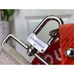 Louis Vuitton LV Unisex Soft Polochon MM Vermillion Red Epi XL Grained Cowhide Leather - Image 14