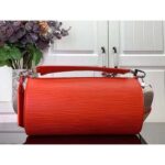 Louis Vuitton LV Unisex Soft Polochon MM Vermillion Red Epi XL Grained Cowhide Leather - Image 4