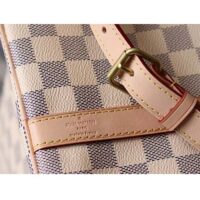 Louis Vuitton LV Unisex Speedy 30 Damier Azur Coated Canvas Natural Cowhide Leather (1)