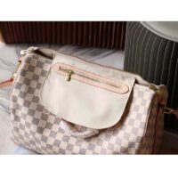 Louis Vuitton LV Unisex Speedy 30 Damier Azur Coated Canvas Natural Cowhide Leather (1)