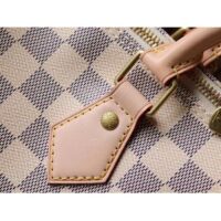 Louis Vuitton LV Unisex Speedy 30 Damier Azur Coated Canvas Natural Cowhide Leather (1)