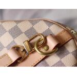 Louis Vuitton LV Unisex Speedy 30 Damier Azur Coated Canvas Natural Cowhide Leather - Image 8