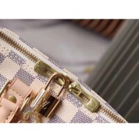 Louis Vuitton LV Unisex Speedy 30 Damier Azur Coated Canvas Natural Cowhide Leather (1)