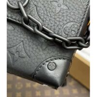 Louis Vuitton LV Unisex Steamer Wearable Wallet Black Embossed Cowhide Leather (5)