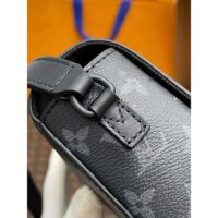 Louis Vuitton LV Unisex Steamer Wearable Wallet Black Monogram Eclipse Coated Canvas Cowhide Leather (13)
