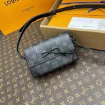 Louis Vuitton LV Unisex Steamer Wearable Wallet Black Monogram Eclipse Coated Canvas Cowhide Leather - Bild 3
