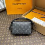 Louis Vuitton LV Unisex Steamer Wearable Wallet Black Monogram Eclipse Coated Canvas Cowhide Leather - Bild 4