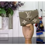 Louis Vuitton LV Unisex Victorine Wallet Cream Monogram Empreinte Embossed Supple Grained Cowhide Leather – Image 2