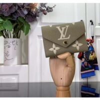 Louis Vuitton LV Unisex Victorine Wallet Cream Monogram Empreinte Embossed Supple Grained Cowhide Leather (3)