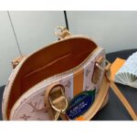 Louis Vuitton LV Women Alma BB Handbag Beige Ocher Monopaname Coated Canvas Cowhide Leather – Image 11