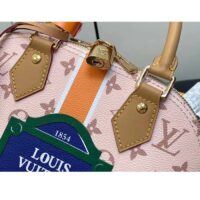 Louis Vuitton LV Women Alma BB Handbag Beige Ocher Monopaname Coated Canvas Cowhide Leather (9)