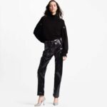 Louis Vuitton LV Women Blossom Pump Silver Textile Leather 9.5 CM Monogram Flower Heel – Bild 11