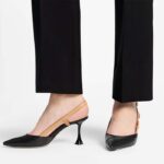 Louis Vuitton LV Women Blossom Slingback Pump Black Lambskin Strap Cowhide Leather – Bild 12