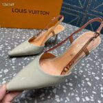 Louis Vuitton LV Women Blossom Slingback Pump Cream Patent Calf Leather Natural Cowhide – Bild 8