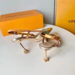 Louis Vuitton LV Women Blossom Slingback Pump Light Gold Metallic Calf Leather Cowhide - immagine 4