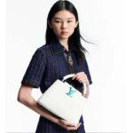 Louis Vuitton LV Women Capucines BB Handbag Snow White Taurillon Leather Cowhide Lining - Imagen 12