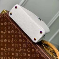 Louis Vuitton LV Women Capucines BB Handbag Snow White Taurillon Leather Cowhide Lining (4)