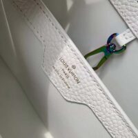 Louis Vuitton LV Women Capucines BB Handbag Snow White Taurillon Leather Cowhide Lining (4)