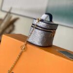 Louis Vuitton LV Women Micro Vanity Blue Monoglam Coated Canvas Microfiber Lining – Bild 4