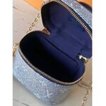 Louis Vuitton LV Women Micro Vanity Blue Monoglam Coated Canvas Microfiber Lining – Bild 6
