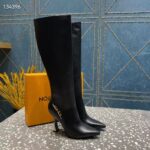 Louis Vuitton LV Women Sparkle High Boot Black Calf Leather Side Zip 9.5 CM Heel - Image 2