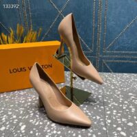 Louis Vuitton LV Women Sparkle Pump Nude Pink Lamb Leather Outsole 9.5 Cm Heel (10)