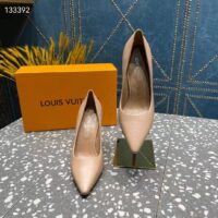 Louis Vuitton LV Women Sparkle Pump Nude Pink Lamb Leather Outsole 9.5 Cm Heel (10)