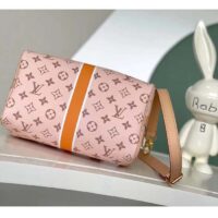 Louis Vuitton LV Women Speedy Bandoulière 25 Handbag Beige Ocher Monopaname Coated Canvas (2)