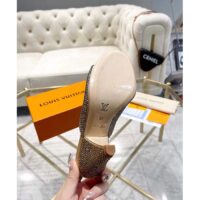 Louis Vuitton LV Women Super Mule Gold Strass Leather Outsole 10 CM Heel (6)