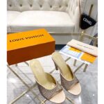 Louis Vuitton LV Women Super Mule Gold Strass Leather Outsole 10 CM Heel - immagine 3