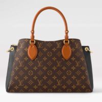 Louis Vuitton LV Women Vendôme MM Black Cowhide Leather Monogram Coated Canvas (10)