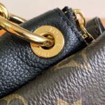 Louis Vuitton LV Women Vendôme MM Black Cowhide Leather Monogram Coated Canvas - Image 10