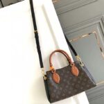 Louis Vuitton LV Women Vendôme MM Black Cowhide Leather Monogram Coated Canvas - Image 2