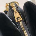 Louis Vuitton LV Women Vendôme MM Black Cowhide Leather Monogram Coated Canvas - Image 9