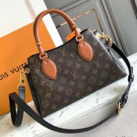 Louis Vuitton LV Women Vendôme MM Black Cowhide Leather Monogram Coated Canvas (10)