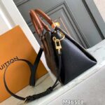 Louis Vuitton LV Women Vendôme MM Black Cowhide Leather Monogram Coated Canvas - Image 5