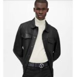 Louis Vuitton Unisex LV Circle 40 MM Reversible Belt Monogram Eclipse Canvas Calf Leather - Bild 8