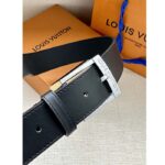 Louis Vuitton Unisex LV City Pin 35 MM Belt Black Smooth Calf Leather - immagine 4