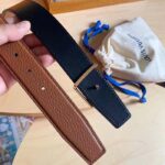 Louis Vuitton Unisex LV Initiales 40 MM Reversible Belt Taurillon Calf Leather Signature Buckle - Imagen 9