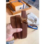 Louis Vuitton Unisex LV Initiales 40 MM Reversible Belt Taurillon Calf Leather Signature Buckle - Imagen 8