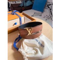 Louis Vuitton Unisex LV Initiales 40 MM Reversible Belt Taurillon Calf Leather Signature Buckle (9)