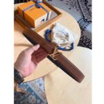 Louis Vuitton Unisex LV Initiales 40 MM Reversible Belt Taurillon Calf Leather Signature Buckle - Imagen 4