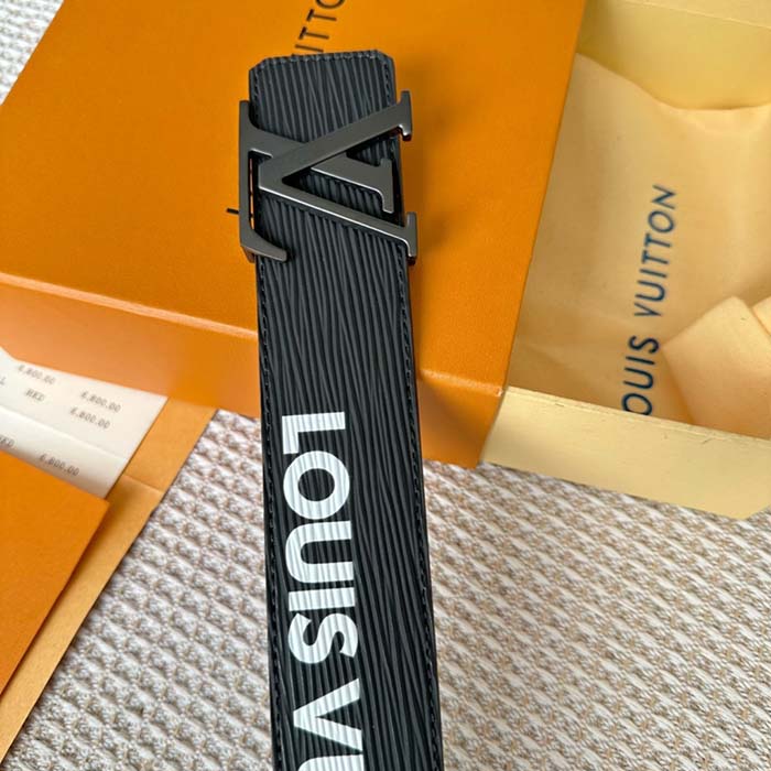 Louis Vuitton Unisex LV Initials 40 MM Reversible Belt Black Eclipse Epi XL Cowhide Leather (2)