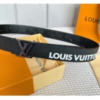 Louis Vuitton Unisex LV Initials 40 MM Reversible Belt Black Eclipse Epi XL Cowhide Leather (1)