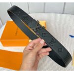 Louis Vuitton Unisex LV Initials 40 MM Reversible Belt Black Eclipse Epi XL Cowhide Leather - Image 4